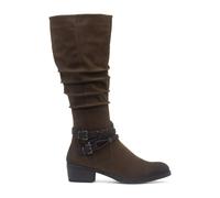 Marco Tozzi Womens Boots Brown Adults Ladies Knee High Zip Up Buckle Vegan SIZE