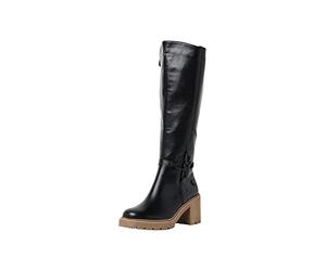 Marco Tozzi Women's by Guido Maria Kretschmer 2-2-85606-39 Knee High Boots, Black/Nature, 37 EU
