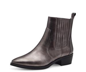 MARCO TOZZI Women's Chelsea Boots Pointed Toe with Zip, Grey (pewter), 5 UK