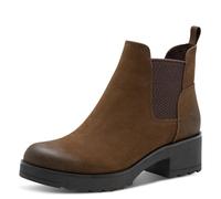 MARCO TOZZI Women's Chelsea Boots Vegan with Block Heel, coffee, 7 UK
