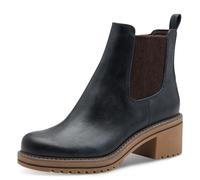 MARCO TOZZI Women's Chelsea Boots with Block Heel Vegan, navy, 6 UK