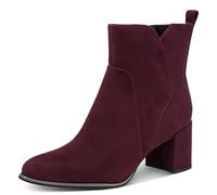 MARCO TOZZI Women's comfortable boots with zip fastening, Red (MULBERRY), 4.5 UK