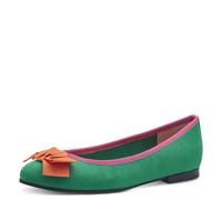 MARCO TOZZI Women's Damen Ballerinas 2-22195-42 Ballet Flat, Leaf Green, 6 UK