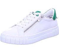 Marco Tozzi Women's Damen, Sneaker, Feel ME Fußbett,Wechselfußbett, weiches Innenfutter, Vegan, 2-23764-41, White/Green, 5.5 UK