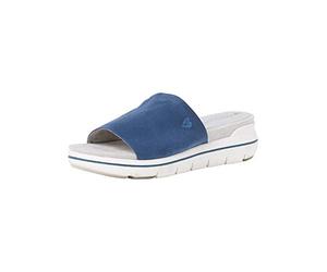 MARCO TOZZI Women's Earth Edition 2-2-27540-26 Mules Flat Slippers, Ocean, 8.5 UK