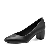 MARCO TOZZI Women's Elegant Block Heel Court Shoes, Black, 4 UK