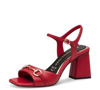 MARCO TOZZI Women's Elegant Leather Heeled Sandals, red, 5 UK
