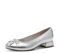 MARCO TOZZI Women's Elegant Pumps with Bow, Silver, 6 UK