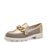 MARCO TOZZI Women's Elegant Vegan Slippers, Gold Comb, 7 UK
