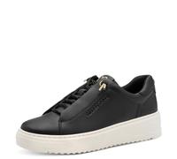MARCO TOZZI Women's Flat Trainers with Interchangeable Footbed, Leisure, Black Gold, 5 UK