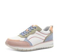 MARCO TOZZI Women's Flat Trainers with Laces Chunky Sole, White Comb, 7 UK