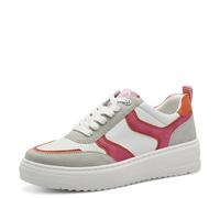 MARCO TOZZI Women's Flat Trainers with Laces Leisure, White Pink, 8 UK