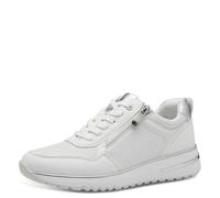 MARCO TOZZI Women's Flat Zip Chunky Sole Trainers, White Comb, 8 UK