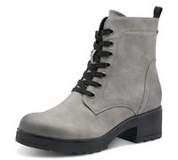 MARCO TOZZI Women's Lace Up Block Heel Ankle Boots with Zip, Dark grey, 5 UK