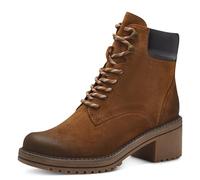 MARCO TOZZI Women's Lace Up Block Heel Ankle Boots with Zip, Nut Comb, 8.5 UK