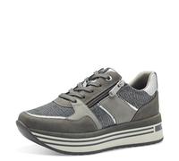 MARCO TOZZI Women's Laced Trainers 2-23721-43 Sneaker, Dk Grey Comb, 7.5 UK