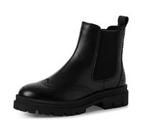 MARCO TOZZI Women's Leather Chelsea Boots with Platform, black, 7 UK