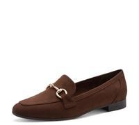 MARCO TOZZI Women's Loafers Soft Feel Me Footbed Soft Lining Vegan Vegan, Brown (Choco), 7.5 UK