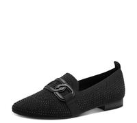 MARCO TOZZI Women's Loafers Soft Feel Me Footbed Vegan Modern, Black (Black), 7.5 UK