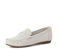 MARCO TOZZI Women's Moccasin Leather Refined, White (White), 5.5 UK