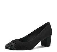 MARCO TOZZI Women's Pointed Pumps with Glitter Detail, Black, 8 UK