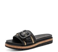 MARCO TOZZI women's sandal soft Feel Me footbed soft lining comfortable, black (BLACK COMB), 5.5 UK