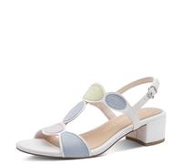 MARCO TOZZI women's sandal soft Feel Me footbed Vegan stylish, white (WHITE MULTI), 5.5 UK