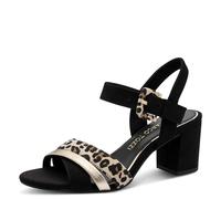 MARCO TOZZI Women's Sandale 2-28323-42, Black Leo, 3.5 UK