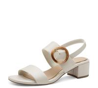 MARCO TOZZI Women's Sandale mit Absatz 2-28219-44 Heeled, Cream, 6.5 UK