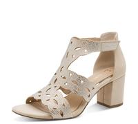 Marco Tozzi Women's Sandals High-Heeled Ankle-Strap Shoes Beige 28306