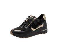 MARCO TOZZI Women's Sneaker Soft Feel Me Removable Footbed Soft Lining Modern, Black (Black Comb), 5.5 UK