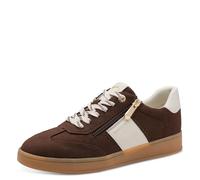 MARCO TOZZI Women's Sneaker Soft Feel Me Removable Footbed Soft Lining Modern, Brown (Chocolate), 7.5 UK