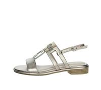 MARCO TOZZI Women's Summer Flat Sandals with Clasp, Rose Met Comb, 6 UK