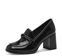 MARCO TOZZI Women's Trotteur with Block Heel Elegant, Black (Black Patent), 8 UK