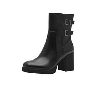 MARCO TOZZI Women's Vegan Ankle Boots with Heel with Zip, black, 8 UK