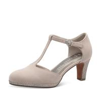MARCO TOZZI Women's Vegan Elegant Pumps with Straps, Powder Comb, 8 UK