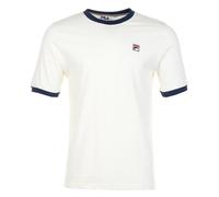 Fila Mens Retro Marconi Crew T-Shirt Cream/Navy Size XL