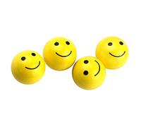 Marcraft Yellow Smiley Tyre Wheel Alloy Valve Caps Dust Caps (4 Pack) Universal for Cars, SUVs, Bicycles, Motorcycles, Trucks | Rubber Airtight Seal Plastic | Screw-On