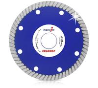 Marcrist CK600SF Diamond Tile Cutting Disc 115mm x 22.23mm - Turbo Rim Diamond Cutting Disc for Angle Grinder - Porcelain & Stone Tile - Wet & Dry Cutting (392FY)