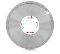 Marcrist CK650SF Diamond Tile Cutting Disc 110mm x 22.23mm - Continuous Rim Diamond Cutting Disc for Tile Saw - Ceramic, Porcelain, Granite & Natural Stone Tile - Wet & Dry Cutting (16121)