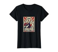 Marcus Aurelius and Faustina The Younger Stoic Rome Value Graphic T-Shirt, Women, Black, S