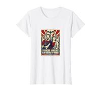 Marcus Aurelius and Faustina The Younger Stoic Rome Value Graphic T-Shirt, Women, White, M