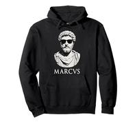 Marcus Aurelius Bust Stoic Philosophy Memento Mori Amor Fati Pullover Hoodie