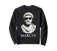 Marcus Aurelius Bust Stoic Philosophy Memento Mori Amor Fati Sweatshirt