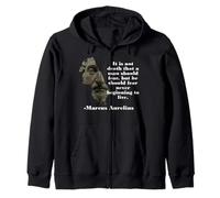 MARCUS AURELIUS FEAR NEVER BEGINNING TO LIVE Zip Hoodie