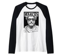 Marcus Aurelius Funny Philosophy Get Stoic Vintage Punk Raglan Baseball Tee