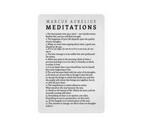 Marcus Aurelius Meditations Quote Study Office Vintage Metal Tin Sign