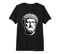 Marcus Aurelius Philosopher Statue Blackwork Premium T-Shirt