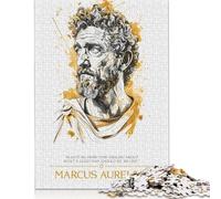 Marcus Aurelius Puzzle Difficult Challenge 100 Percent Recycled Cardboard Jigsaw Puzzle for Women Men 1000pcs (75x50cm)