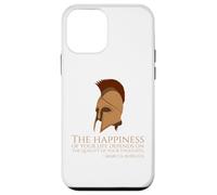 Marcus Aurelius Quote On Happness - Ancient Roman Philosophy Case for iPhone 12 mini